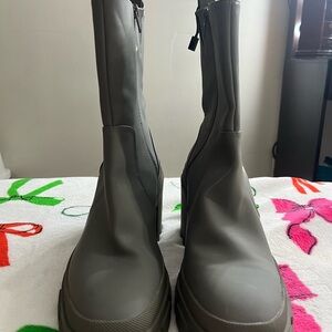Zara Gray Ankle Boots